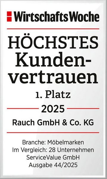 rauch Nachtkommode Skat Meridian, mit 3 Schubladen mit Glasfront in elegantem Design Bild 3