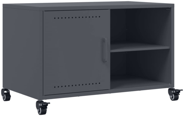 vidaXL TV-Schrank Anthrazit 68x39x43,5 cm Stahl 846670