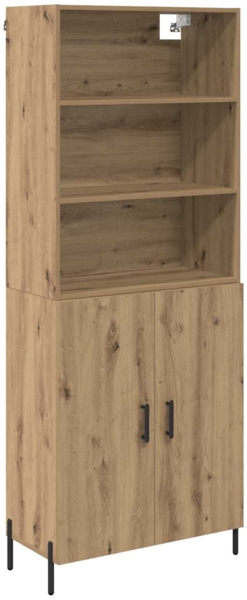 vidaXL Highboard Artisan-Eiche 69,5 x 32,5 x 180 cm Holzwerkstoff 3415858
