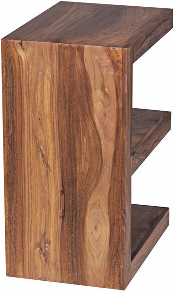 Beistelltisch Mumbai 60cm Sheesham Massivholz braun Landhausstil Bild 14