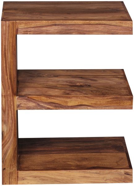 Beistelltisch Mumbai 60cm Sheesham Massivholz braun Landhausstil Bild 15