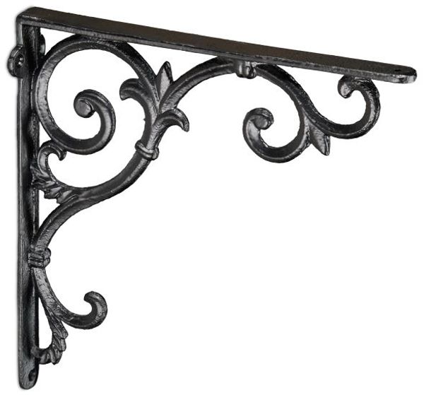 Relaxdays 4 x Regalwinkel antik schwarz Bild 9