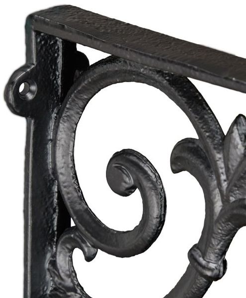Relaxdays 4 x Regalwinkel antik schwarz Bild 7