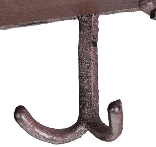 4 x Wandgarderobe mit Ablage braun 10040942 Bild 7