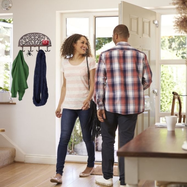 4 x Wandgarderobe mit Ablage braun 10040942 Bild 3