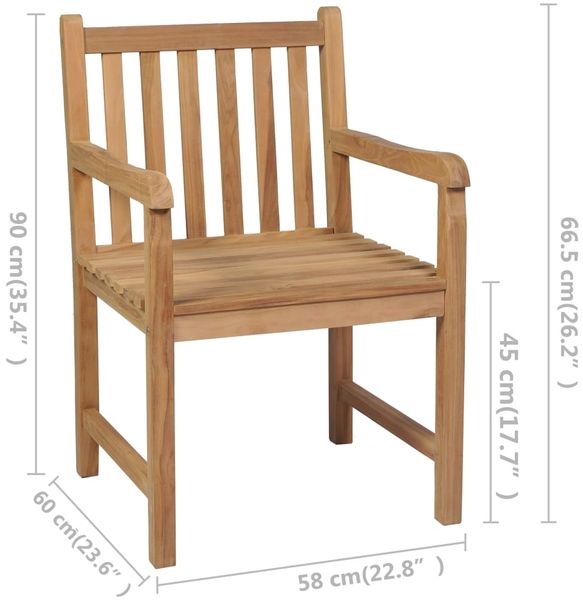 vidaXL Gartenstühle 8 Stk. mit Hellgrünen Kissen Massivholz Teak 3073084 Bild 12