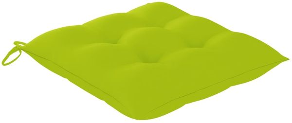 vidaXL Gartenstühle 8 Stk. mit Hellgrünen Kissen Massivholz Teak 3073084 Bild 8