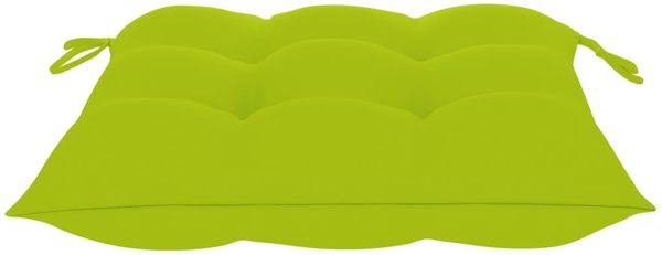 vidaXL Gartenstühle 8 Stk. mit Hellgrünen Kissen Massivholz Teak 3073084 Bild 10