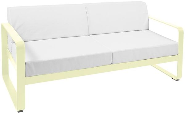 Bellevie Lounge-Sofa 2-Sitzer A6 Zitronensorbet 81 Grauweiß