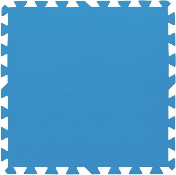 Bestway 58220 Flowclear Pool-Bodenschutzfliesen-Set, 8 Stück á 50 x 50 cm, blau
