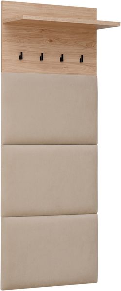 Diele Gepolstertes Wandpaneel Pedro H in Hickory Jackson 60 x 156 x 28