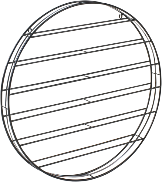 Wand-Weinregal ANNACOTTY Metall Schwarz