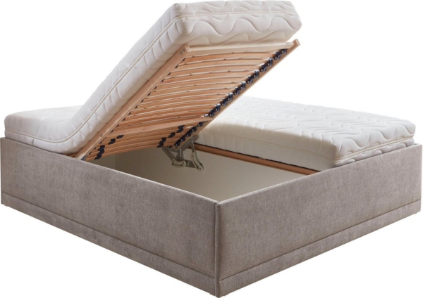 Westfalia Schlafkomfort Polsterbett Texel, Komforthöhe mit Zierkissen, Bettkasten bei Ausführung mit Matratze Bild 2