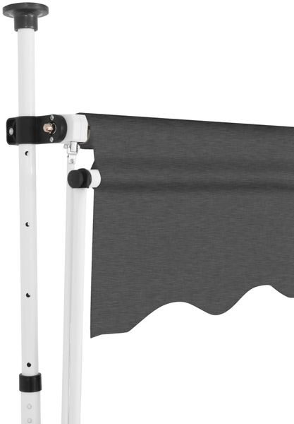 vidaXL Einziehbare Markise Handbetrieben 250 cm Anthrazit 143689 Bild 4
