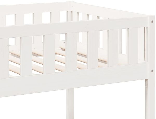 vidaXL Etagenbett Weiß 90x190 cm Massivholz Kiefer 3308605 Bild 8