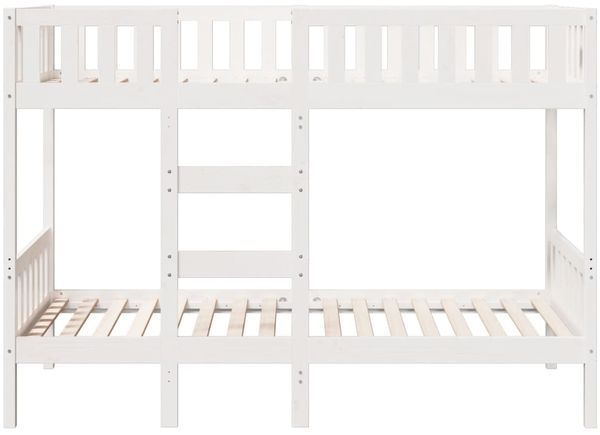 vidaXL Etagenbett Weiß 90x190 cm Massivholz Kiefer 3308605 Bild 5