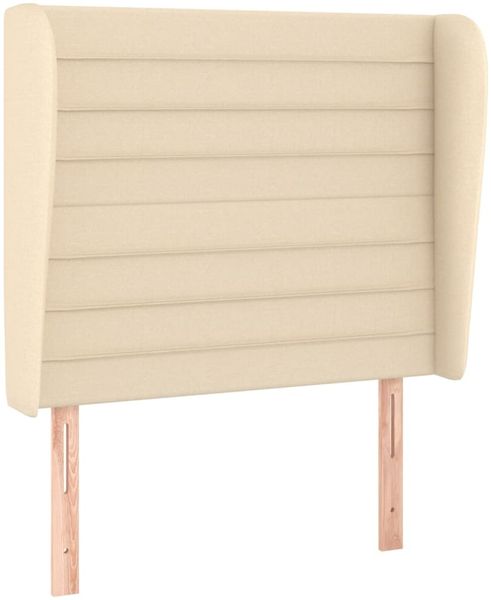 Boxspringbett mit Matratze Stoff Creme 90x200 cm, Härtegrad: H2 [3128018] Bild 6