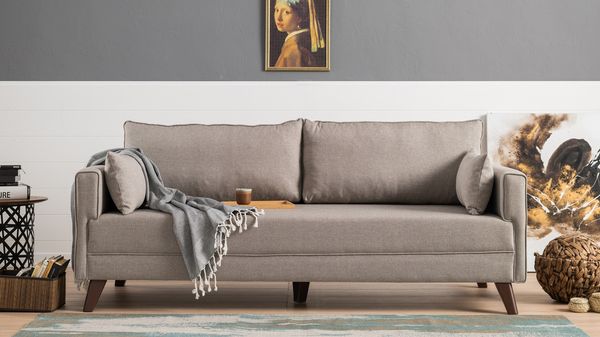 3-Sitzer-Sofa, 'Bella', 85 x 81 x 208, Creme