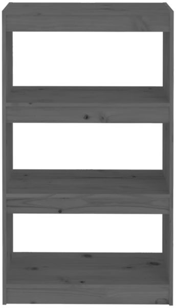 vidaXL Bücherregal/Raumteiler Grau 60x30x103,5 cm Massivholz Kiefer 808165 Bild 5