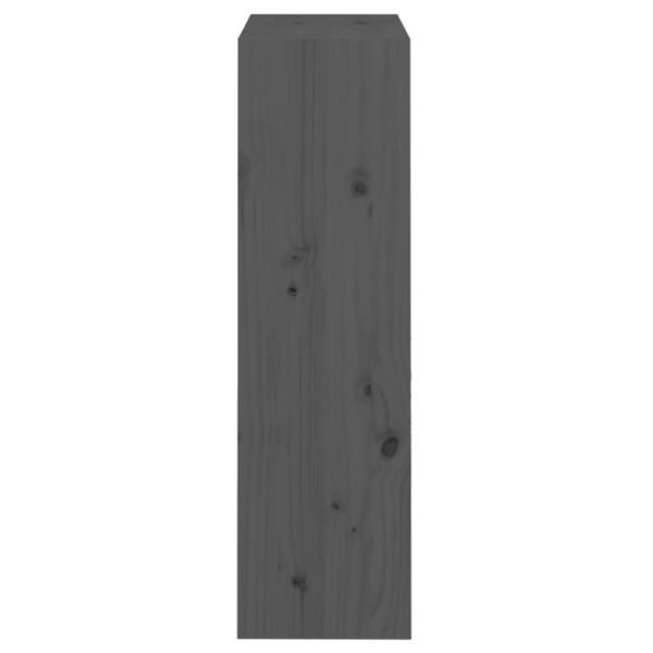 vidaXL Bücherregal/Raumteiler Grau 60x30x103,5 cm Massivholz Kiefer 808165 Bild 6