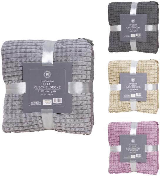 Flanell Wohndecke Kuscheldecke Wolldecke Sofadecke 150x200cm