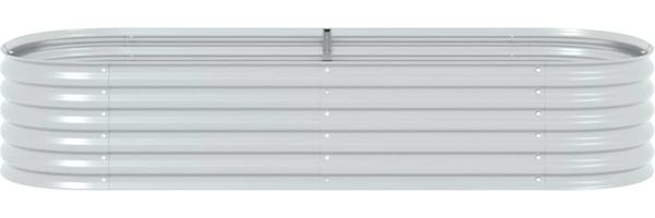 vidaXL Garten-Hochbeet 240x80x44 cm Verzinkter Stahl Silbern 45518 Bild 3