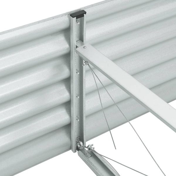 vidaXL Garten-Hochbeet 240x80x44 cm Verzinkter Stahl Silbern 45518 Bild 5