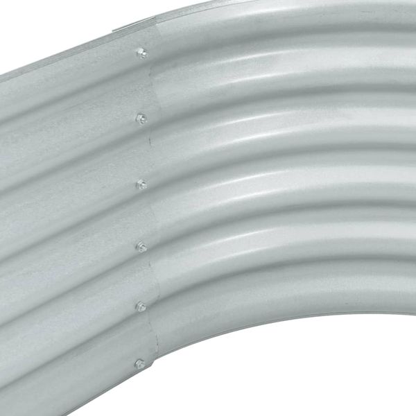 vidaXL Garten-Hochbeet 240x80x44 cm Verzinkter Stahl Silbern 45518 Bild 6
