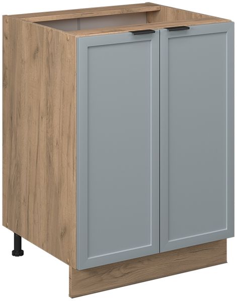 Küchenunterschrank Fame-Line Hellblau-grau 60 cm ohne Arbeitsplatte Vicco