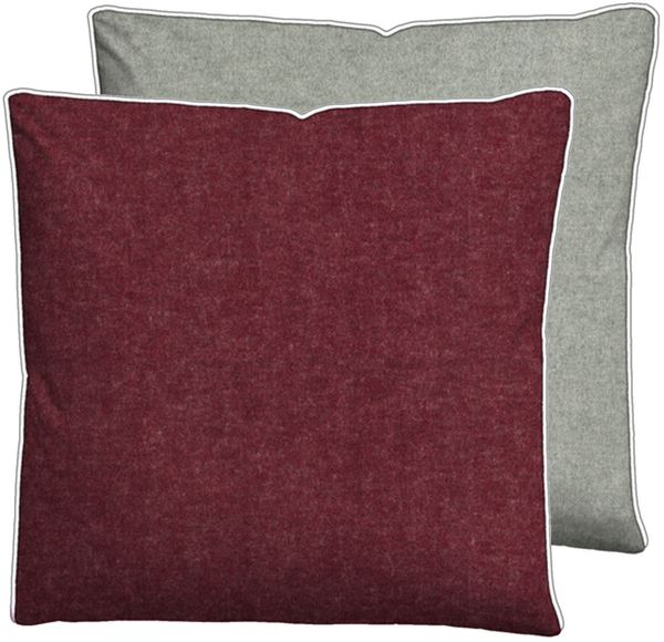 biberna Melange-Flanell Kissenbezug 0840500 MELANGE UNI, burgunder, 1x 40x40 cm