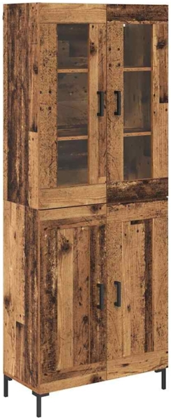 vidaXL Highboard 2 pcs Altholz 69,5 x 34 x 180 cm Holzwerkstoff 3415654