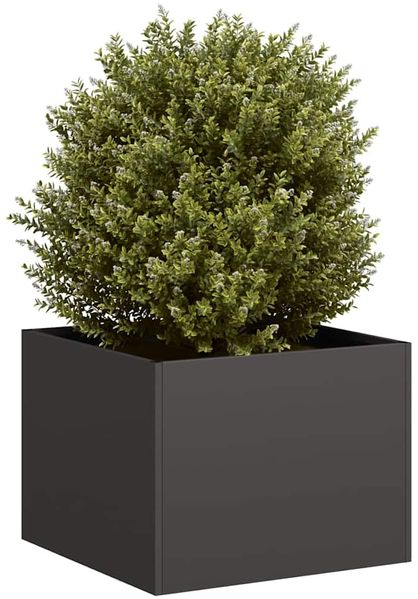 vidaXL Pflanzkübel Schwarz 40x40x30 cm Stahl 860794