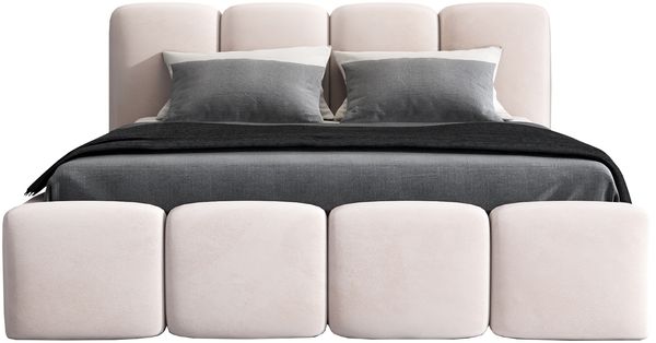 Polsterbett DONA 160x200 mit Matratze, Bettkasten und Lattenrost. Farbe: Beige 2 Bild 3