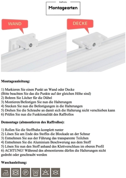 Raffrollo Faltrollo 160x240 cm Weiss Jalousie Premium Bild 2