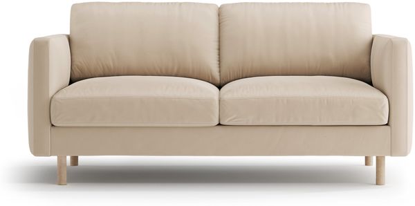 Micadoni Sofa Eden 2-Sitzer Samt Nude