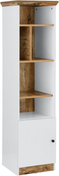 Bücherregal >Lastor< in Weiß - 40x150x40cm (BxHxT)