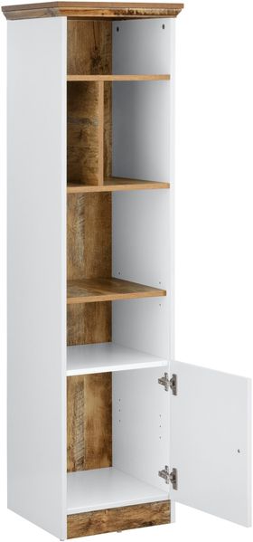 Bücherregal >Lastor< in Weiß - 40x150x40cm (BxHxT) Bild 3