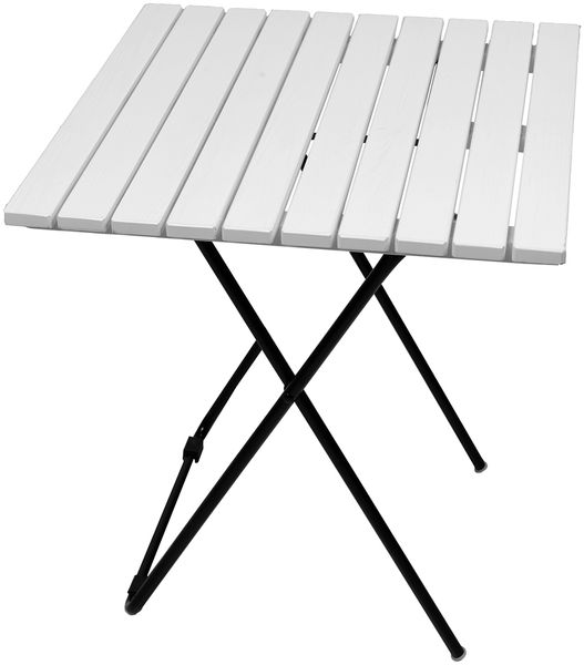 Holz/Metall Campingtisch Beistelltisch Klapptisch klappbar 45x45 cm