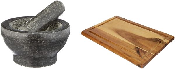 Kesper | Mörser mit Schlegel Starter- Set | Material: Granit/Akazienholz | robust & langlebig | ideal für Küche und Grillsaison