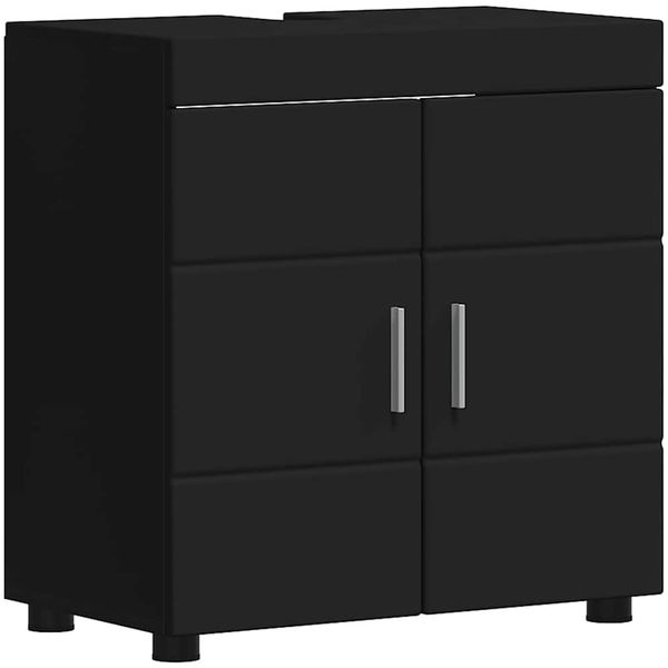 vidaXL Badezimmermöbel-Set TULUM 2 pcs Schwarz 60 x 34 x 63 cm 3398015 Bild 7