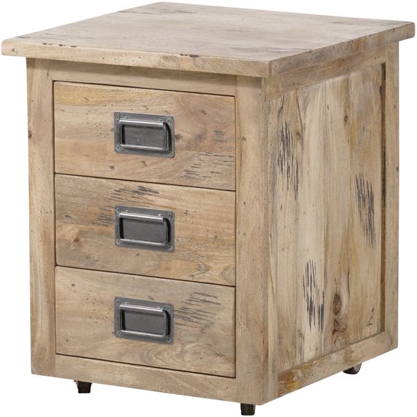 Rollcontainer Mango 50x50x60 whitewash lackiert RAILWAY #3003
