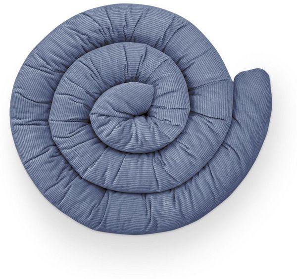 Ehrenkind Nestchenschlange Bettschlange Cord aus 100% Bio-Baumwolle, Schutz und Geborgenheit, (Kuschelschlange, Bettumrandung Babybett), Bettschlange Baby