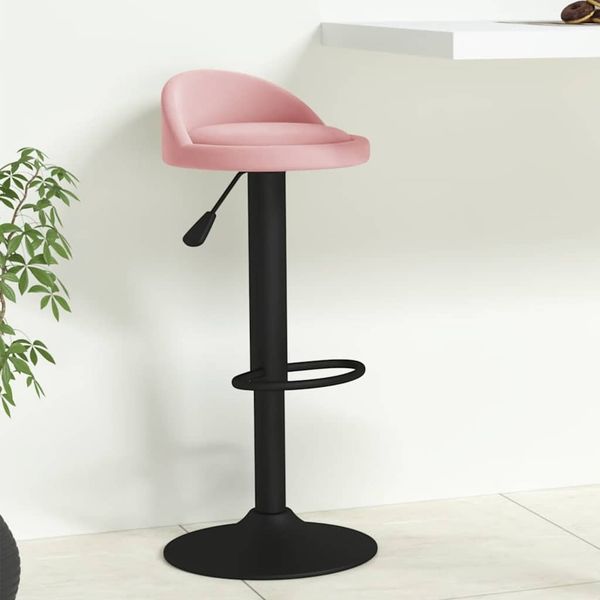 vidaXL Barhocker Rosa Samt 333595