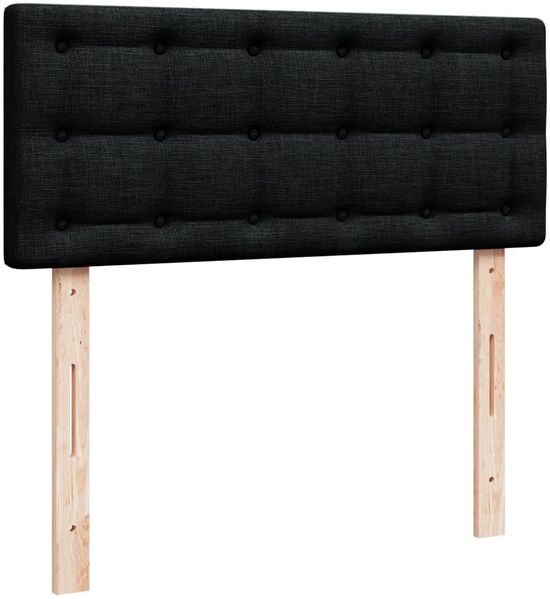 vidaXL Boxspringbett mit Matratze Schwarz 120x200 cm Stoff 3288963 Bild 12