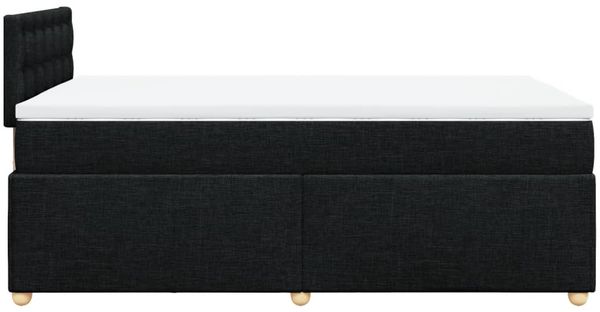 vidaXL Boxspringbett mit Matratze Schwarz 120x200 cm Stoff 3288963 Bild 7