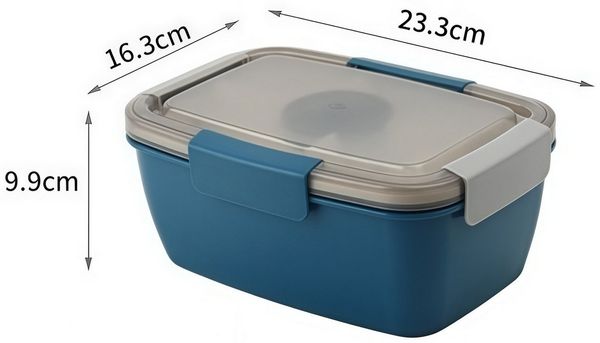 FOUORTUNATE-BEE Lunchbox Lunchbox 2000 ml für Kinder und Erwachsene, auslaufsicher mit Fächern, Ideal für Schule, Picknick oder Salate – praktische Bento-Box