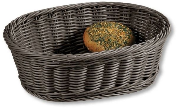 KESPER® Brotkorb Brot- & Obstkorb, oval, grau 19826, (1-tlg)