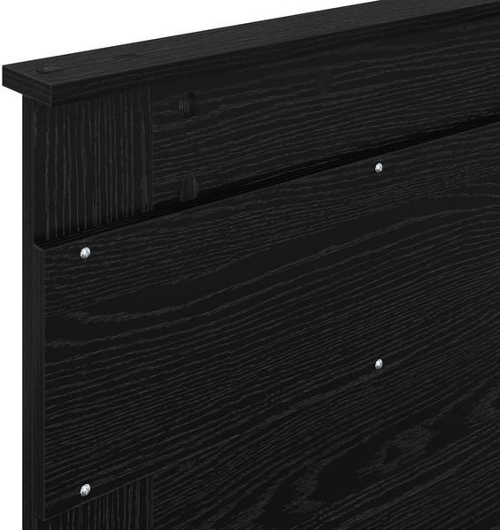 vidaXL Bettrahmen Schwarz Eichen-Optik 100 x 200 cm Holzwerkstoff 3410020 Bild 11