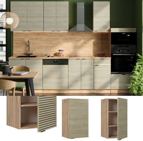Hängeschrank Fame-Line Eiche Paneel 40 cm Vicco Bild 2