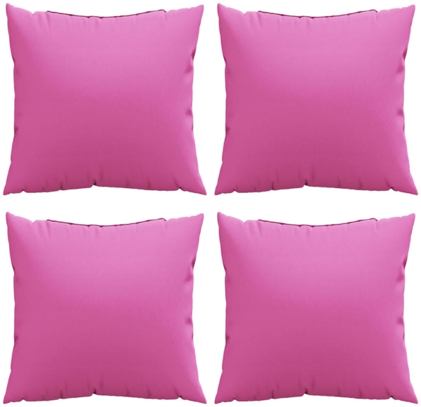 vidaXL Wurfkissen 4 pcs Rosa 40 x 40 cm Stoff 360379